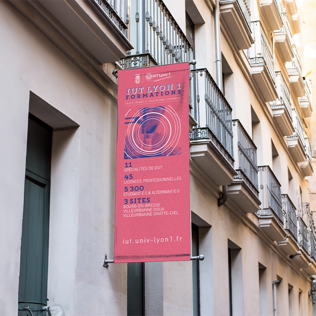 Kakémono pour l'IUT Lyon 1