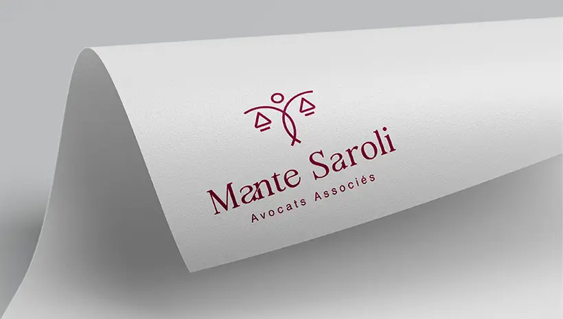Logo Mante Saroli sur papeterie