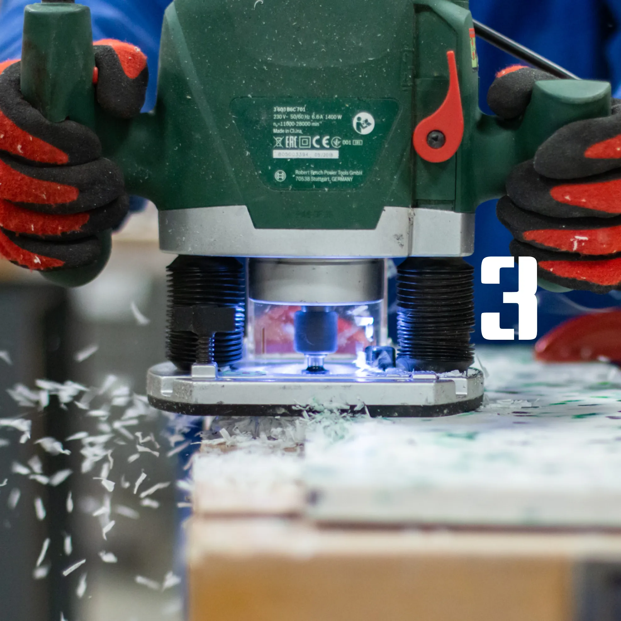 Photographie de la fabrication des panneaux Refab