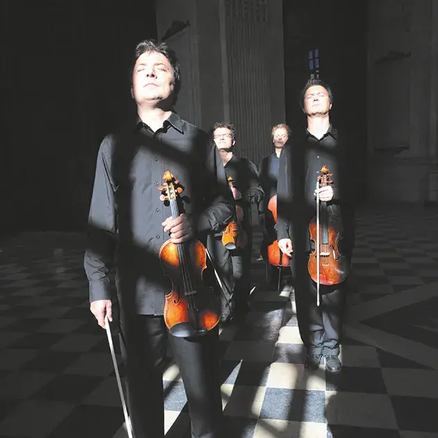 Photo du Quatuor Debussy édition 2015- hôtel dieu - visages dans la lumière