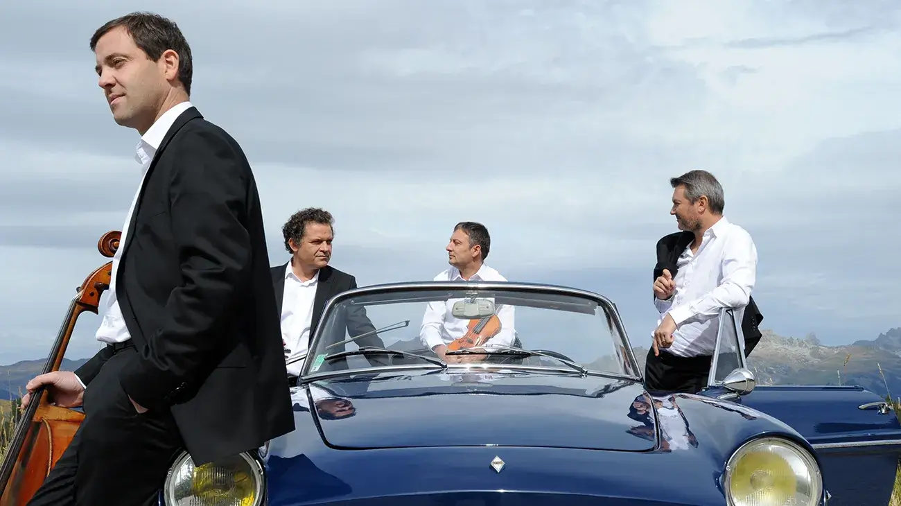 Photo du Quatuor Debussy édition 2018 - voiture