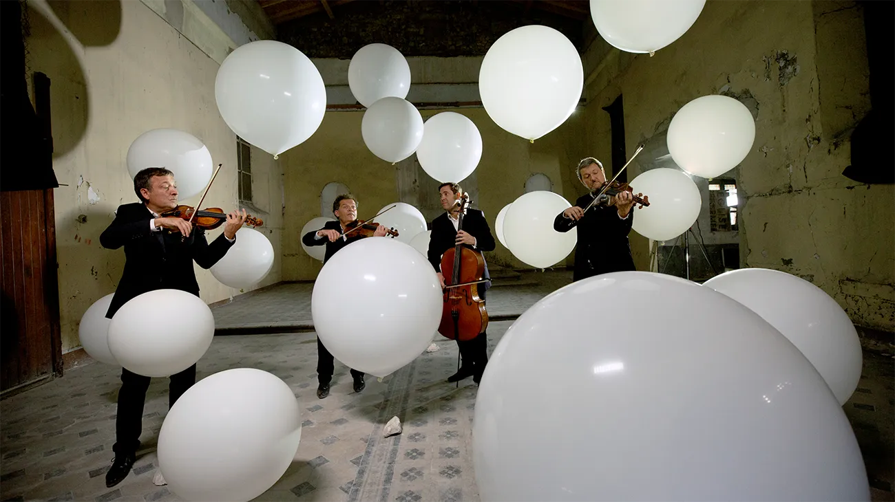 Photo du Quatuor Debussy édition 2020 - Ballons blancs