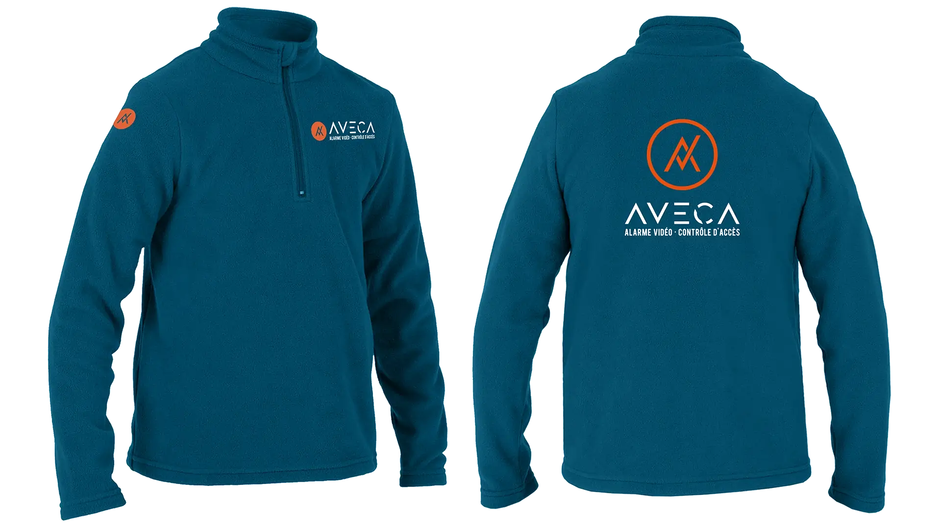Déclinaison du logo sur les vêtements des techniciens