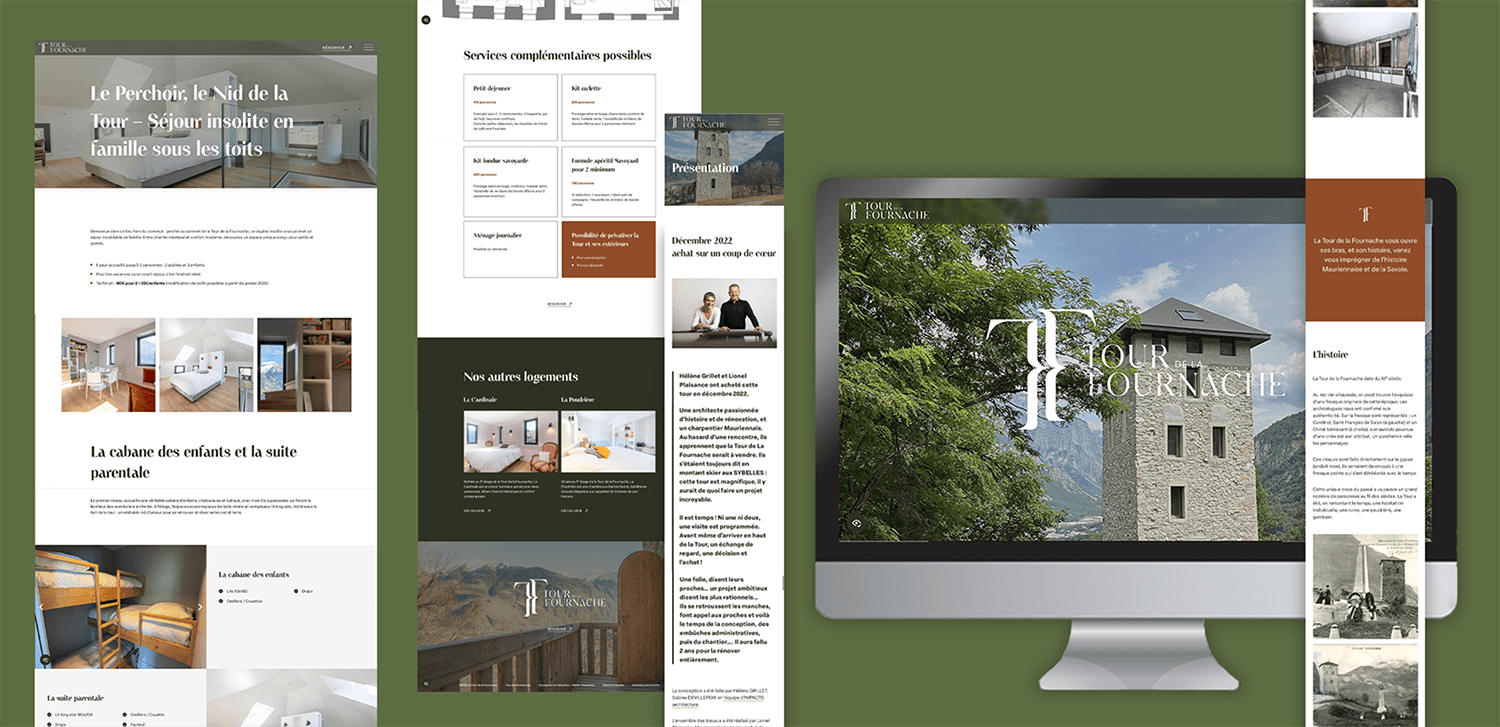 Pages site internet de la Tour de la Fournache